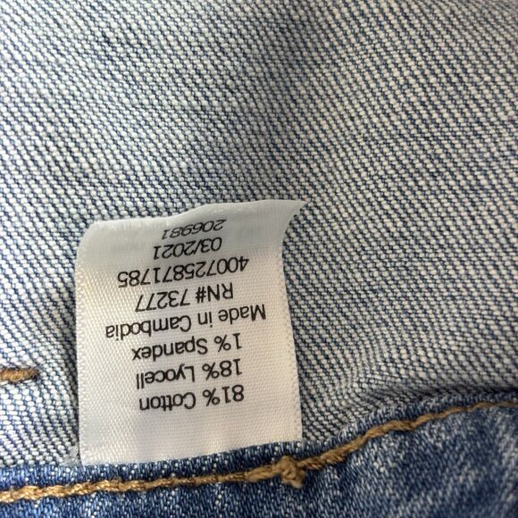 Women's SONOMA Denim Patch Pocket Bermuda Shorts- Size 10 - Picture 7 of 8